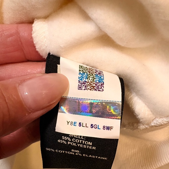 Brand new. No tags. UGG Rey Off-White Faux Fur Hoodie - Picture 4 of 5